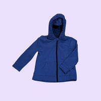 Navy Sound Reducing Sensory Friendly Hoodie for Autistic Kids with Zipper